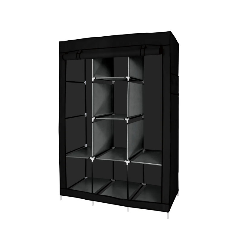 Système d'organisation Valyn, H 67 po x l 50,30 po x P 18 po, Noir