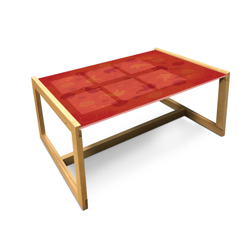 Iree Sled Coffee Table, 40cm H x 91cm W x 62cm D