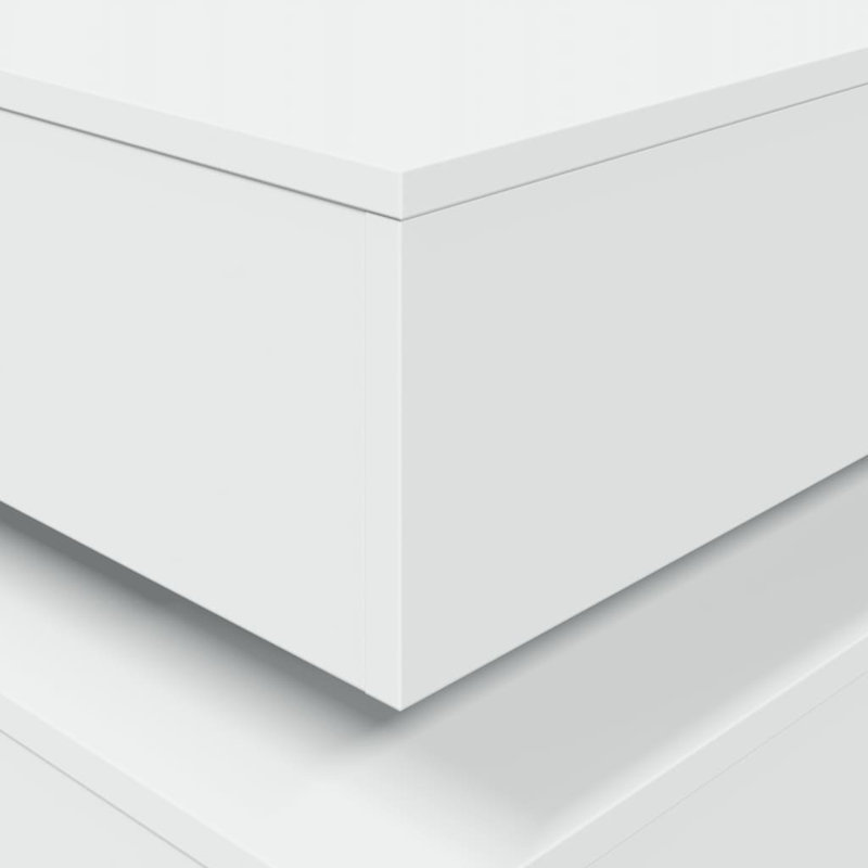 Caylen Block Coffee Table, White