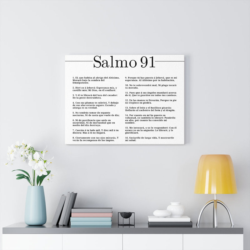 Salmo 91, article de cristal à la liste, H 11 po x l 14 po x P 1,25 po