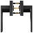 Passage Door Handle Matte Black Door Lever Interior Reversible Lever