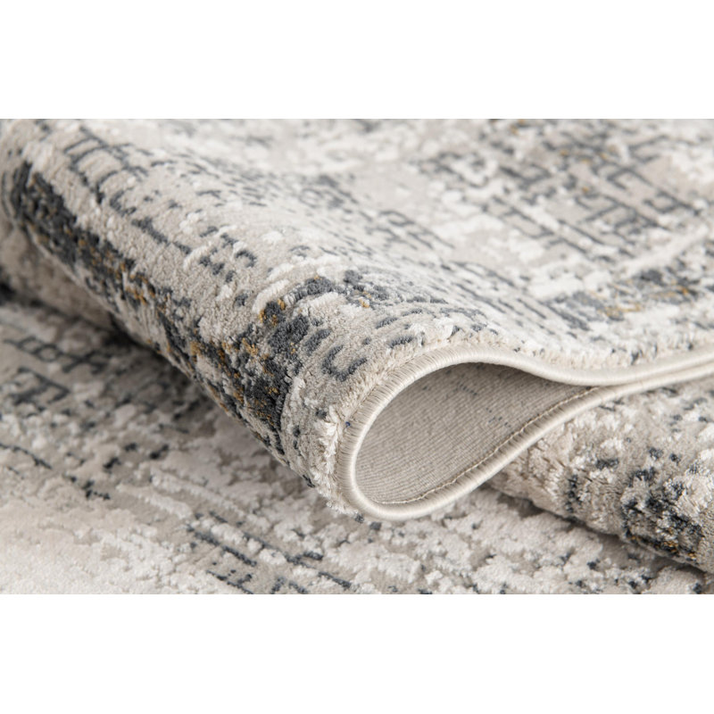 Rug Branch Jadon Scandinavian Indoor Doormat Rug, Grey Beige, Modern