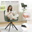 51cm H Fabric Upholstered Metal Upholstered Back Armchair-935620039