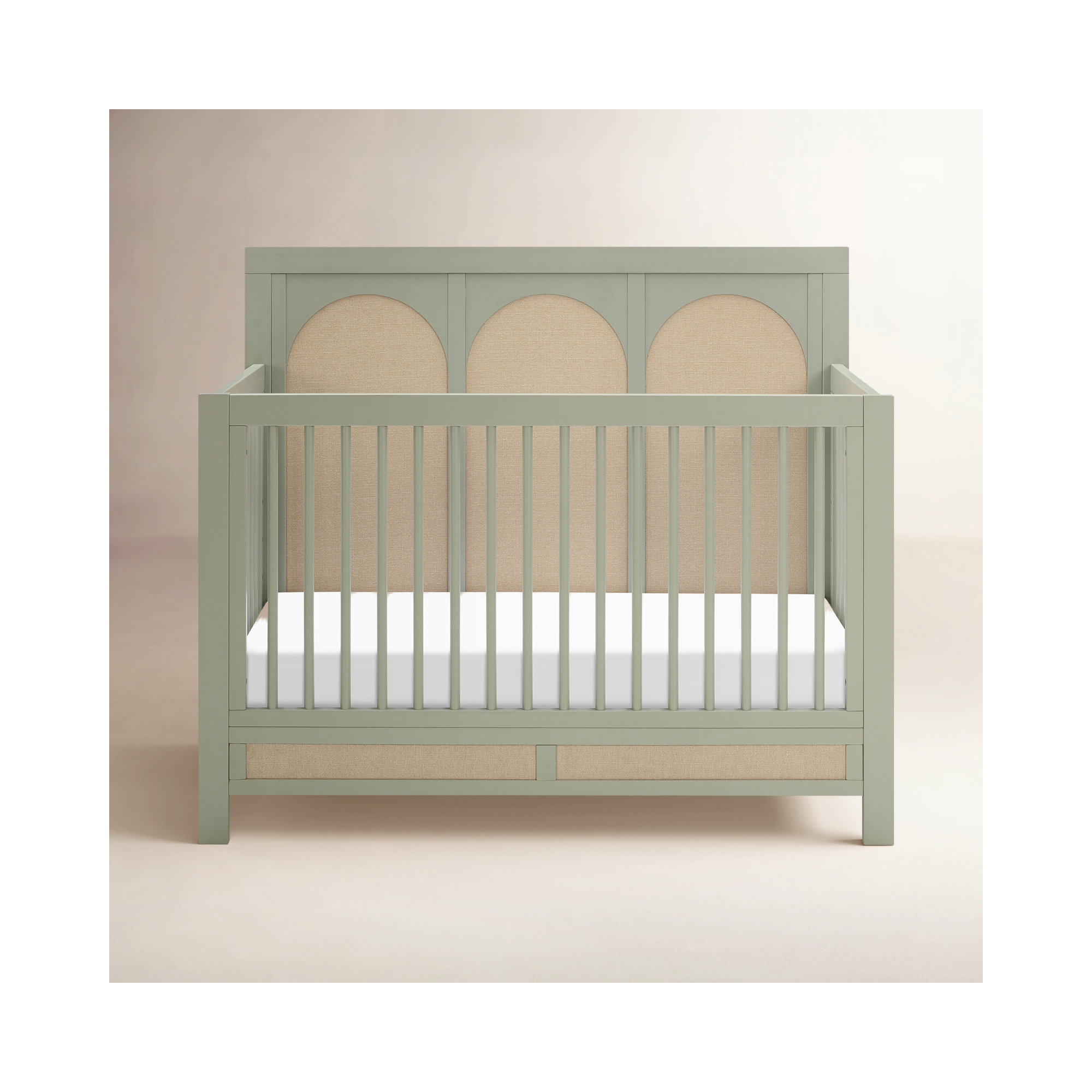 Eloise 4-in-1 Convertible Crib, French Sage/Performance Sand Eco-Weave
