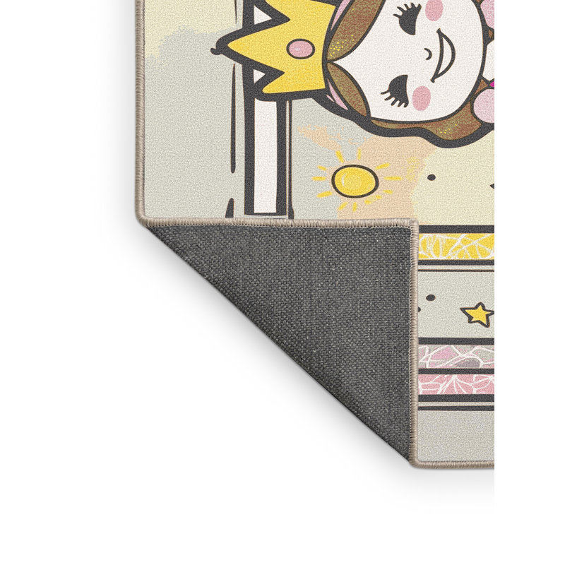 Tapis fantaisie East Urban Home, Rectangulaire 2 pi x 3 pi