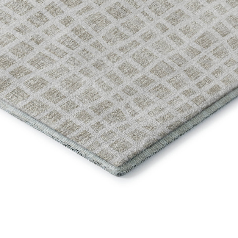 Tapis ivoire Prisco lavable à la machine de qualité supérieure, Rond 8 pi