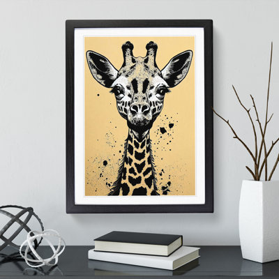 Giraffe Graffiti - Single Picture Frame Painting