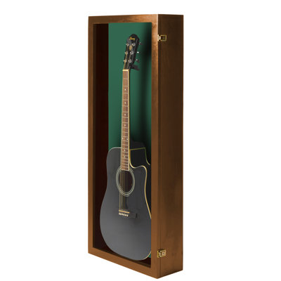 PENNZONI Acoustic Guitar Display Case, Made From Hardwood Frame & Clear Acrylic