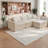 Spacious Modular Sofas, Chenille L-shape Couch For Home Comfort