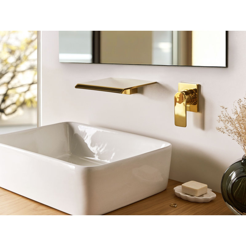Wall Mounted Basin Mixer Tap APONWAO, Gold