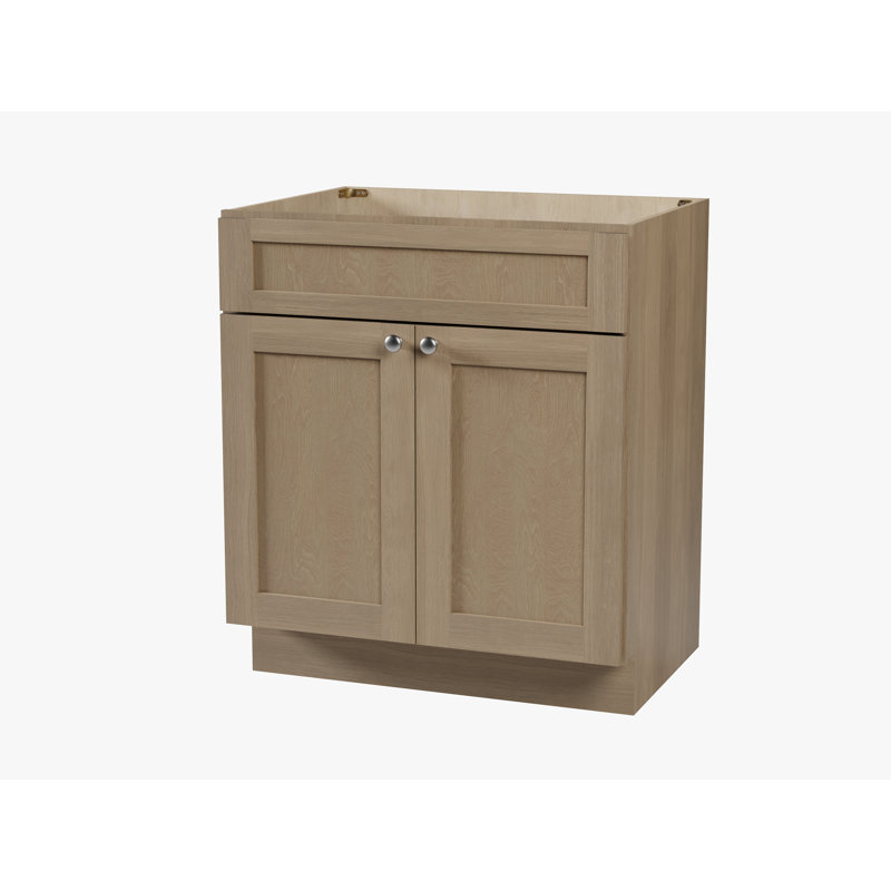 Disar 30'' Bathroom Vanity Base Only, Satin