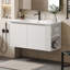 Meuble-lavabo mural polyvalent avec caractéristiques avancées et design élégant