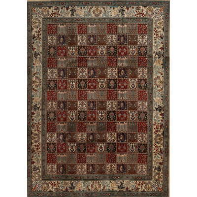 Tapis brun patchwork