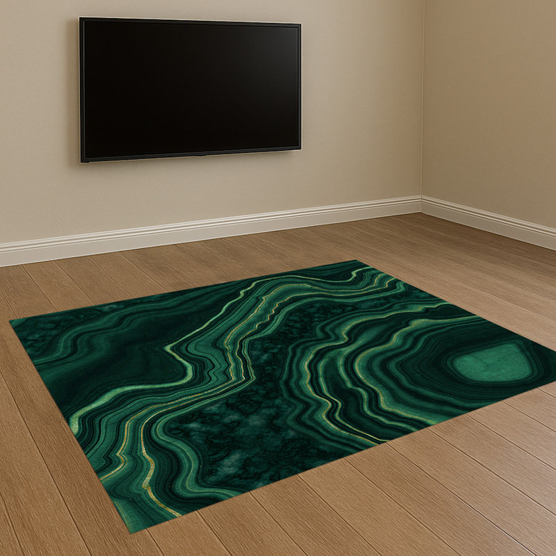 Marble Area Rug, Rectangle 90 x 150 cm