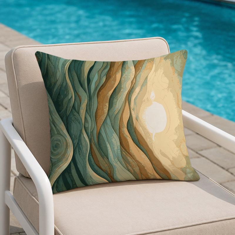 Nebula Glow Indoor And Outdoor Throw Pillow, Square 20"