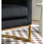 Fauteuil d'appoint rembourré de luxe avec cadre en velours, fauteuil de coiffeuse polyvalent et polyvalent pour l'intérieur et la maison