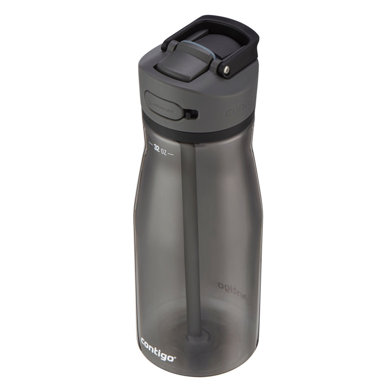 Bouteille d'eau en plastique Tritan, Noir, 32 oz