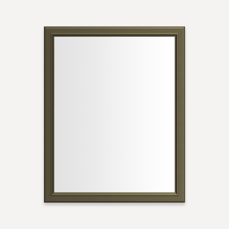Main Line Vanity Mirror, Vintage Brass, 29.88" H x 15.13" W