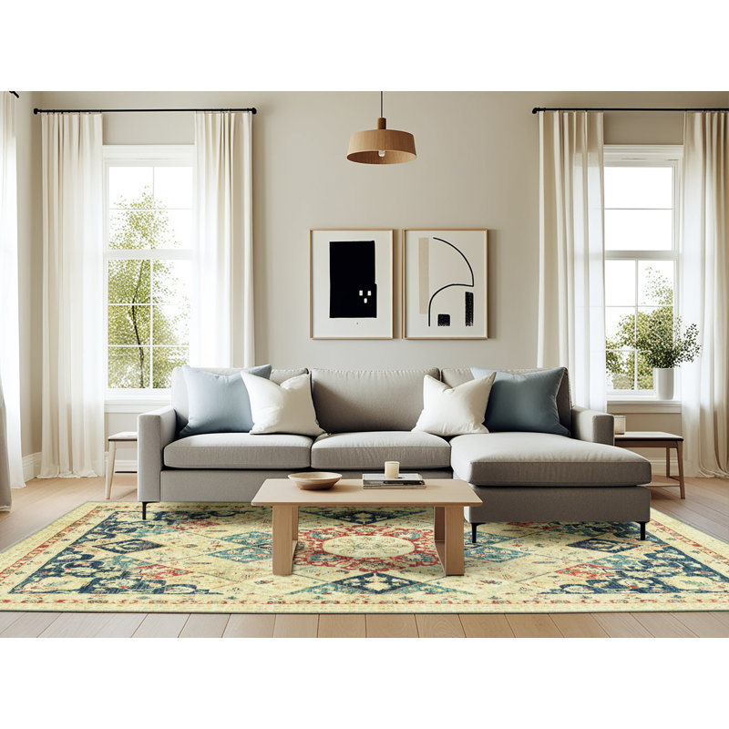 Tapis abstrait moderne 2968, Rectangle 6 pi x 9 pi