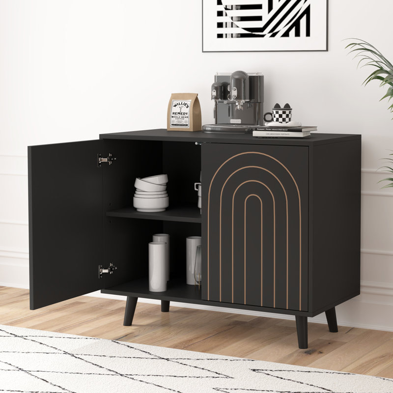 Cabinet décoratif, Noir, noir, noir, noir