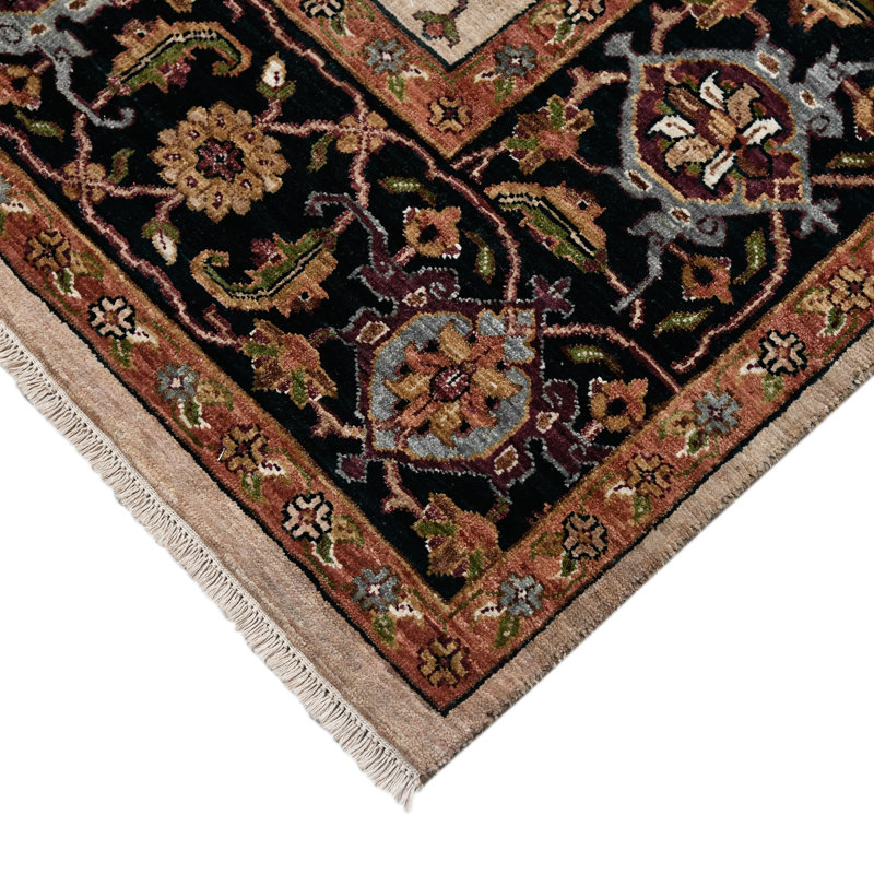 Antiquity Wool Oriental Area Rug in Brown, 2' x 3'