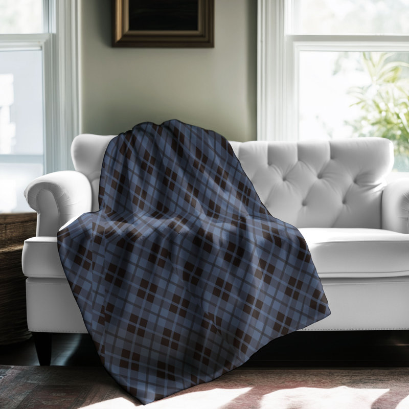 Plaid brun - couverture sherpa de qualité supérieure 1 pièce, Lit simple
