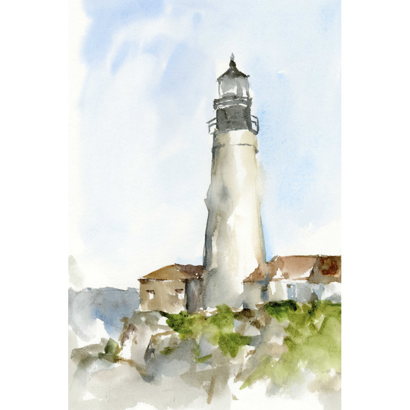 Étude du phare de Plein Air II, H 48 po x l 32 po