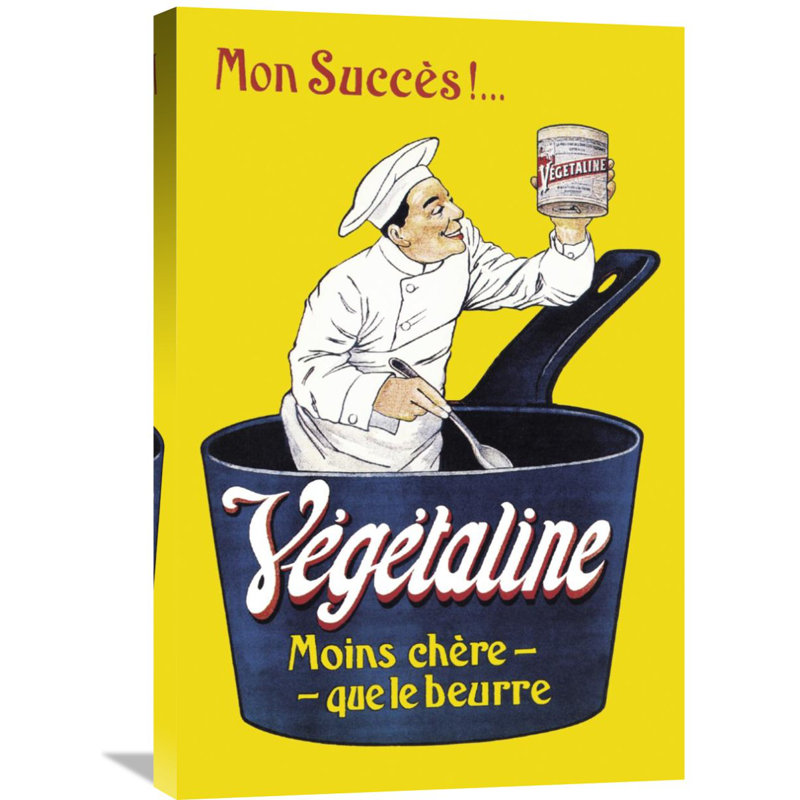 Publicité rétro vegetaline, H 30 po x l 20 po x P 1,5 po