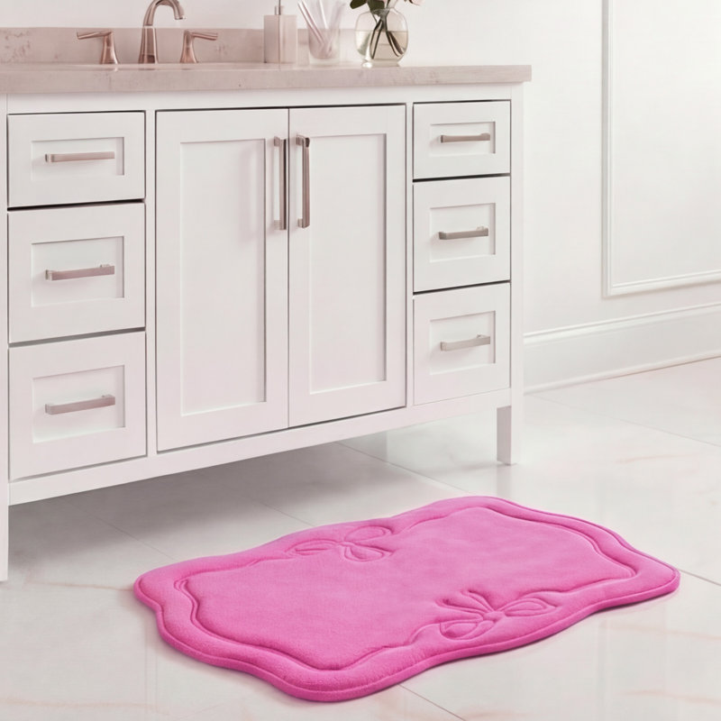 Tapis de bain en mousse viscoélastique 1 pièce, 17 po x 24 po