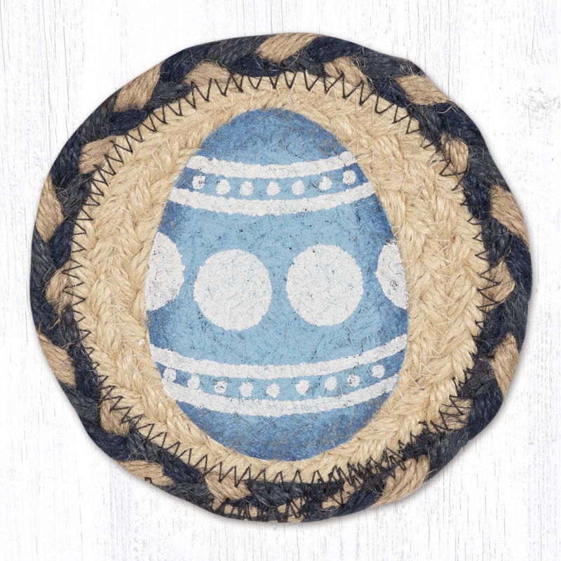  IC-879 Blue Egg Printed Coaster 5"x5"