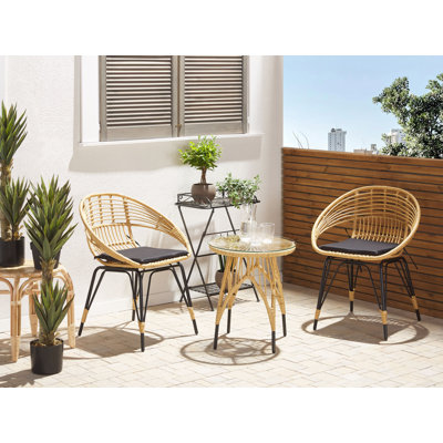 Seyfried 2 Seater Bistro Set with Cushions