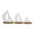 Phil 3-Piece Wood Sailboat Sculpture Set-2000595136