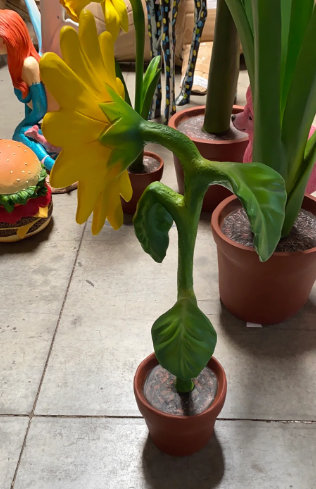 Statue de tournesol en pot Bailynn