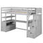 Lit mezzanine simple avec bureau, espace de rangement et tablettes en gris, cadre robuste-1645666969-1645666968