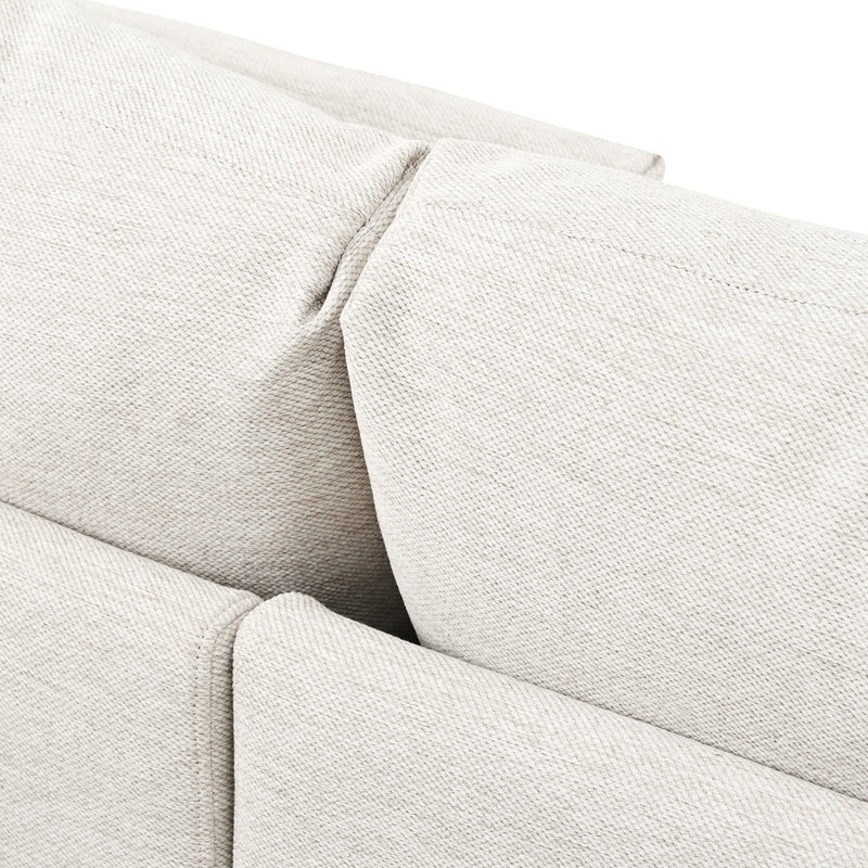 Modern Modular Sectional Sofa With Movable Ottoman