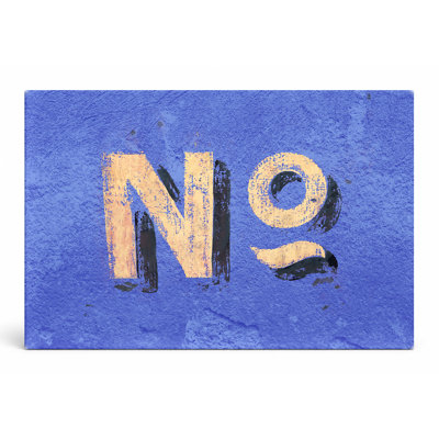 º (signe numérique sur bleu) - Art mural sur toile paysage