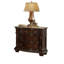 Ensemble de chambre à coucher capitonnée de style traditionnel pour lit très grand 5 pièces (comprend: très grand lit, table de chevet, commode, commode et miroir)