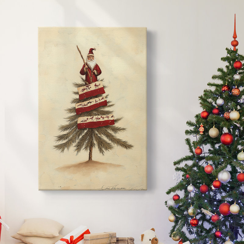 Art des Fêtes de Noël - Toile tendue avec châssis CDLXIV, H 18 po x l 12 po