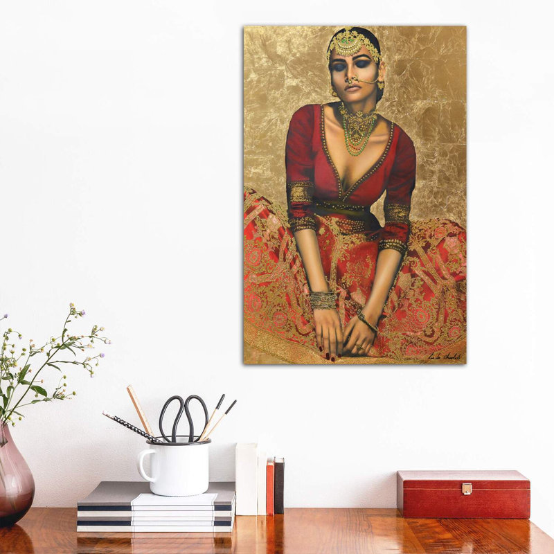 Sone Ka Mahal (Palace Of Gold) by Linda Charles - Wrapped Canvas Print, 66.04 cm H x 45.72 cm W x 1.91 cm D