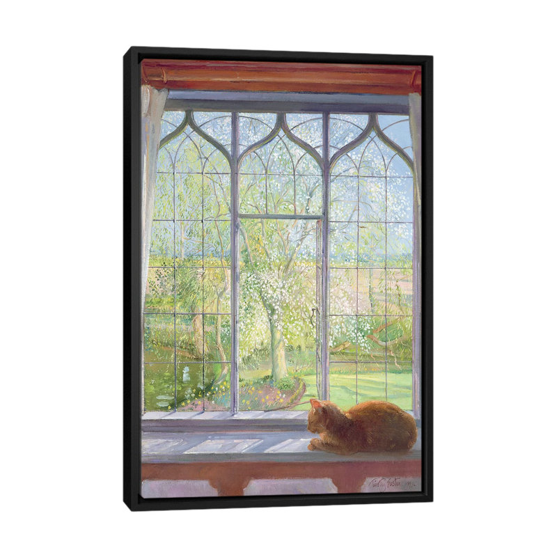 «Window», reproduction sur toile, H 26 po x l 18 po x P 1,5 po, Toile encadrée noire, Pas de tapis