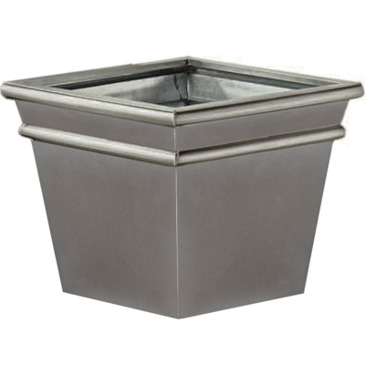 Square Titanium Look Finish Planter