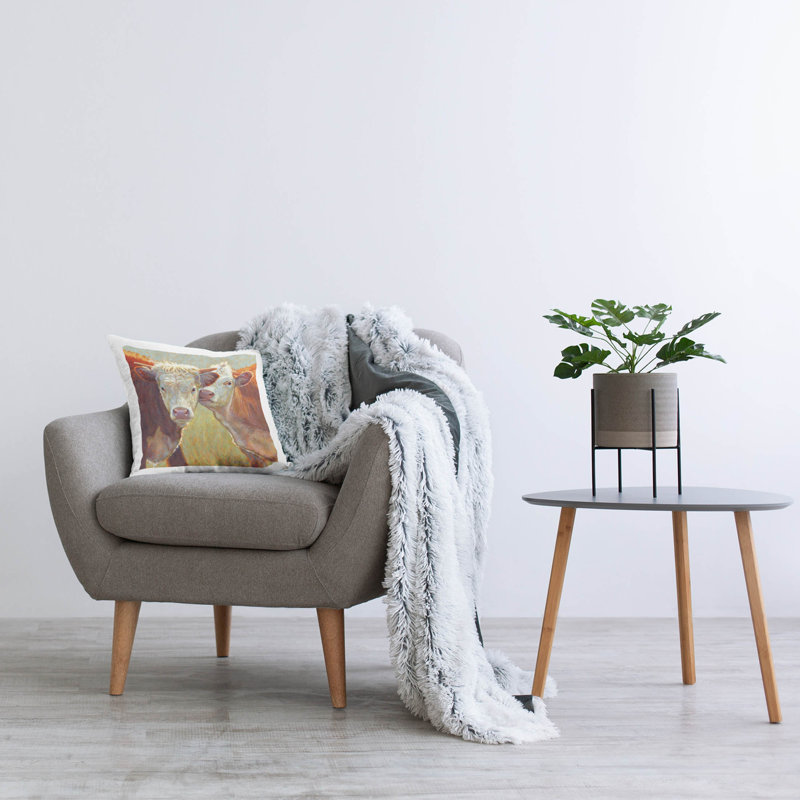 Polyester Throw Square Pillow Cover & Insert