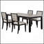 Centera Black 5-Piece Dining Table Set, Combining Rustic Charm With Modern Elegance For Versatile Home Decor.-754650846