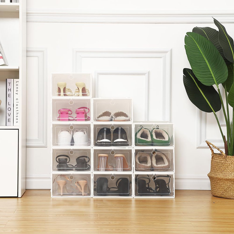 Ensemble de 12 boîtes de rangement pour chaussures
