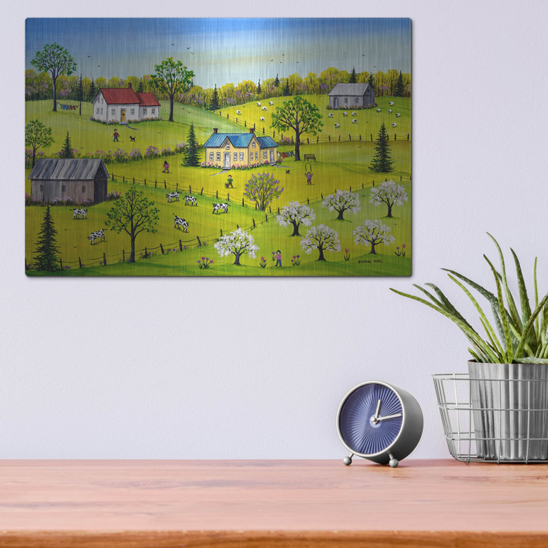 «August Blossom Time» par Sharon Mark, August Grove®, art mural en métal, H 12 po x l 16 po