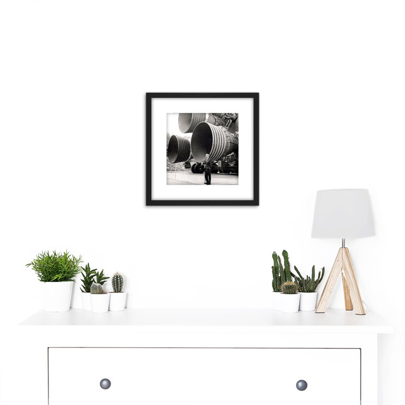 Space NASA Von Braun Saturn V F-1 Rocket Thrusters 1 Piece Single Picture Frame Wall Art