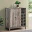 Armoire à vin en acacia patiné avec 2 portes
