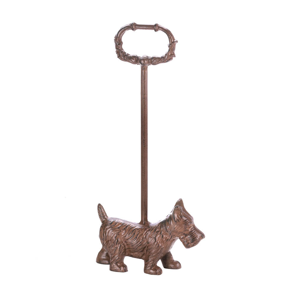 Guitta Cast Iron Dog Door Stopper with Handle Canora Grey