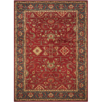 Pennypacker Red/Navy Area Rug