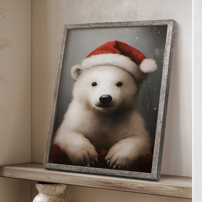 «Christmas Holiday Art», série 2-XCIV, reproduction encadrée - bois massif, H 30 po x l 24 po